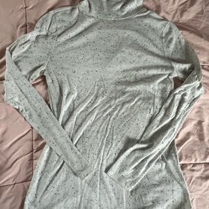 LOFT Light Gray Speckled Turtleneck